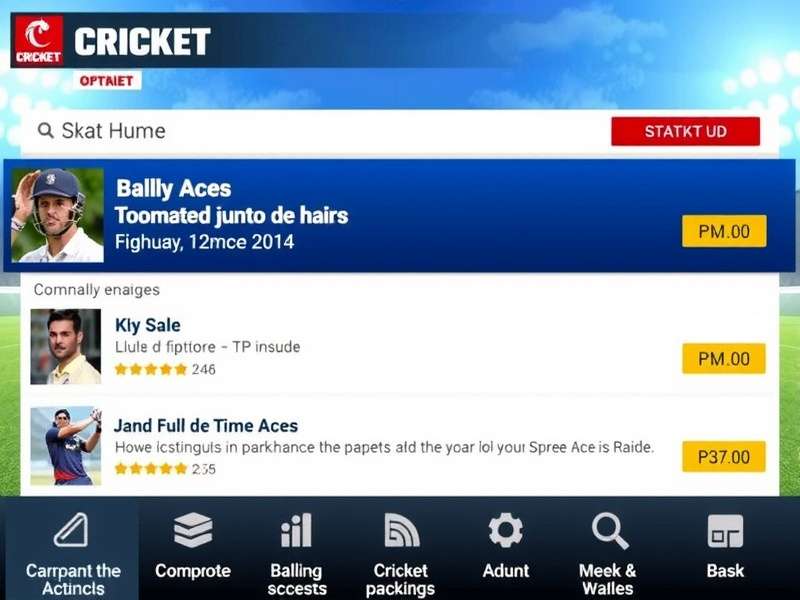 Cricket Supreme Aces gameplay screenshot